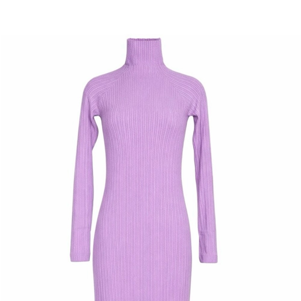 NWT - Enza Costa Ribbed Lavender Purple Dress
